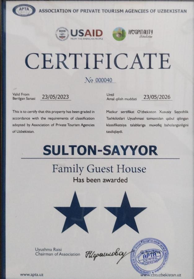 Hotel Sulton-Sayyor Xiva Exterior foto